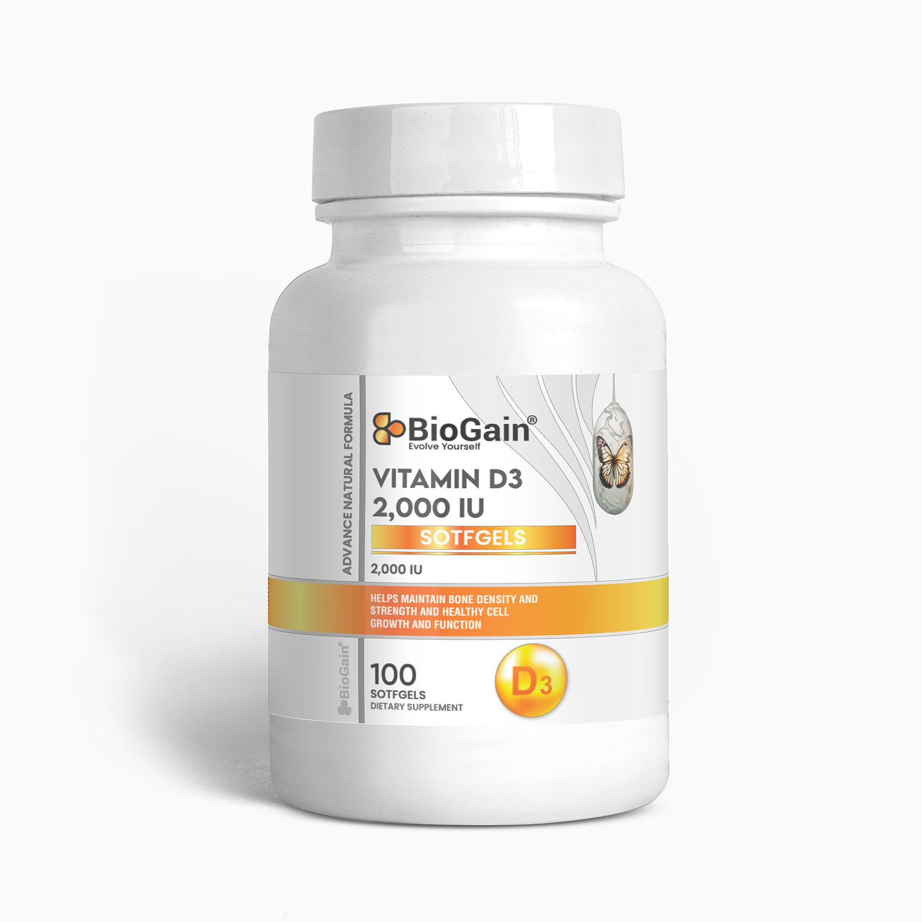 BioGain® Vitamin D3 2,000 IU