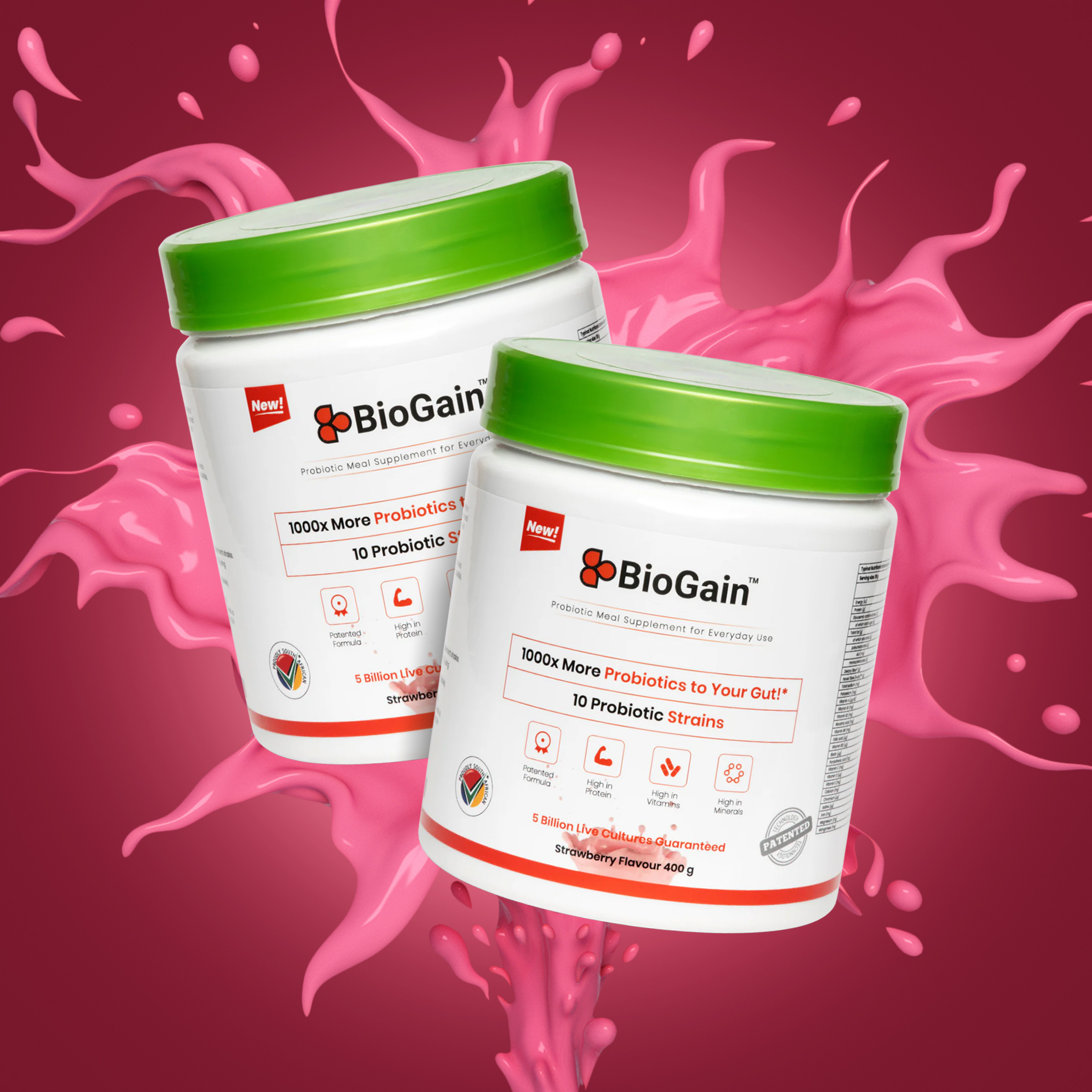 BioGain™ - Probiotics Meal 400g supplement for gut health and recovery.