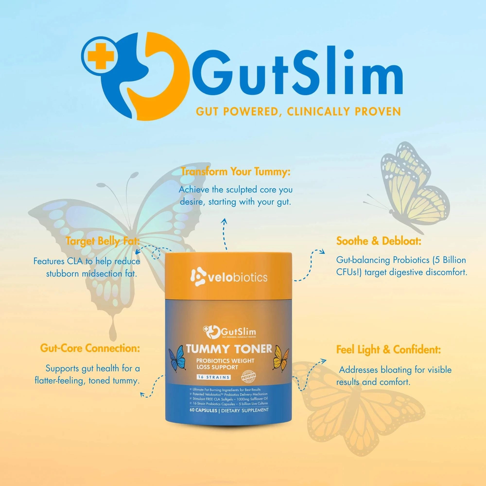 GutSlim Probiotics Tummy TonerVelobiotics South AfricaGutSlim ProbioticsWeight Loss and Management
