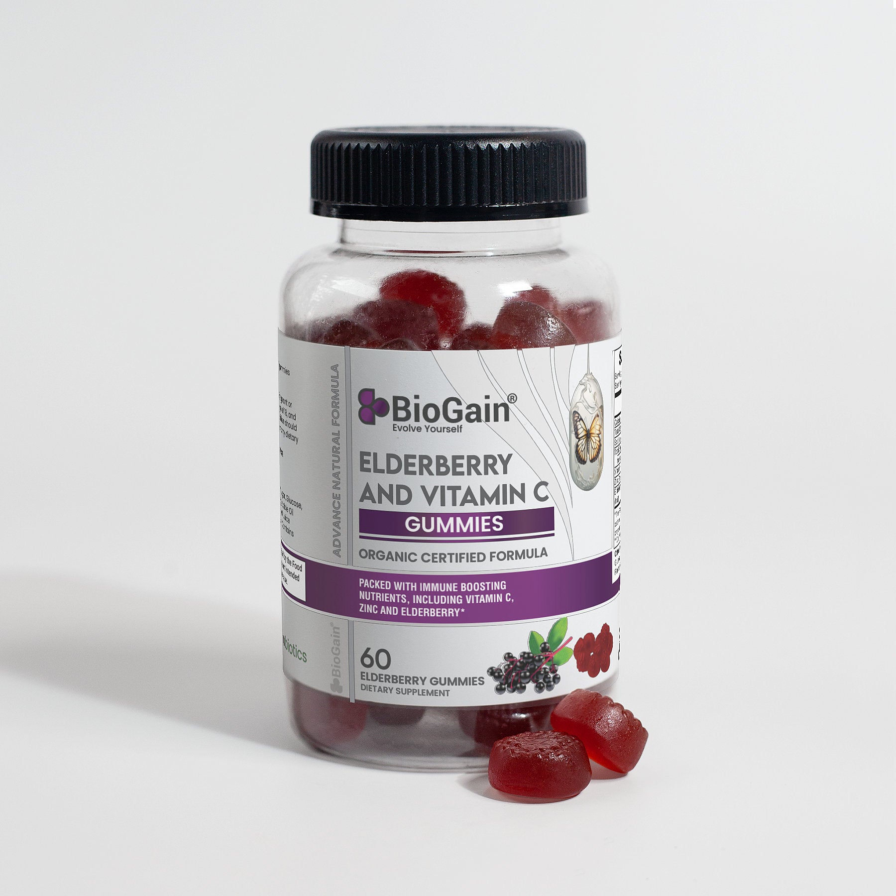 BioGain® Elderberry & Vitamin C Gummies