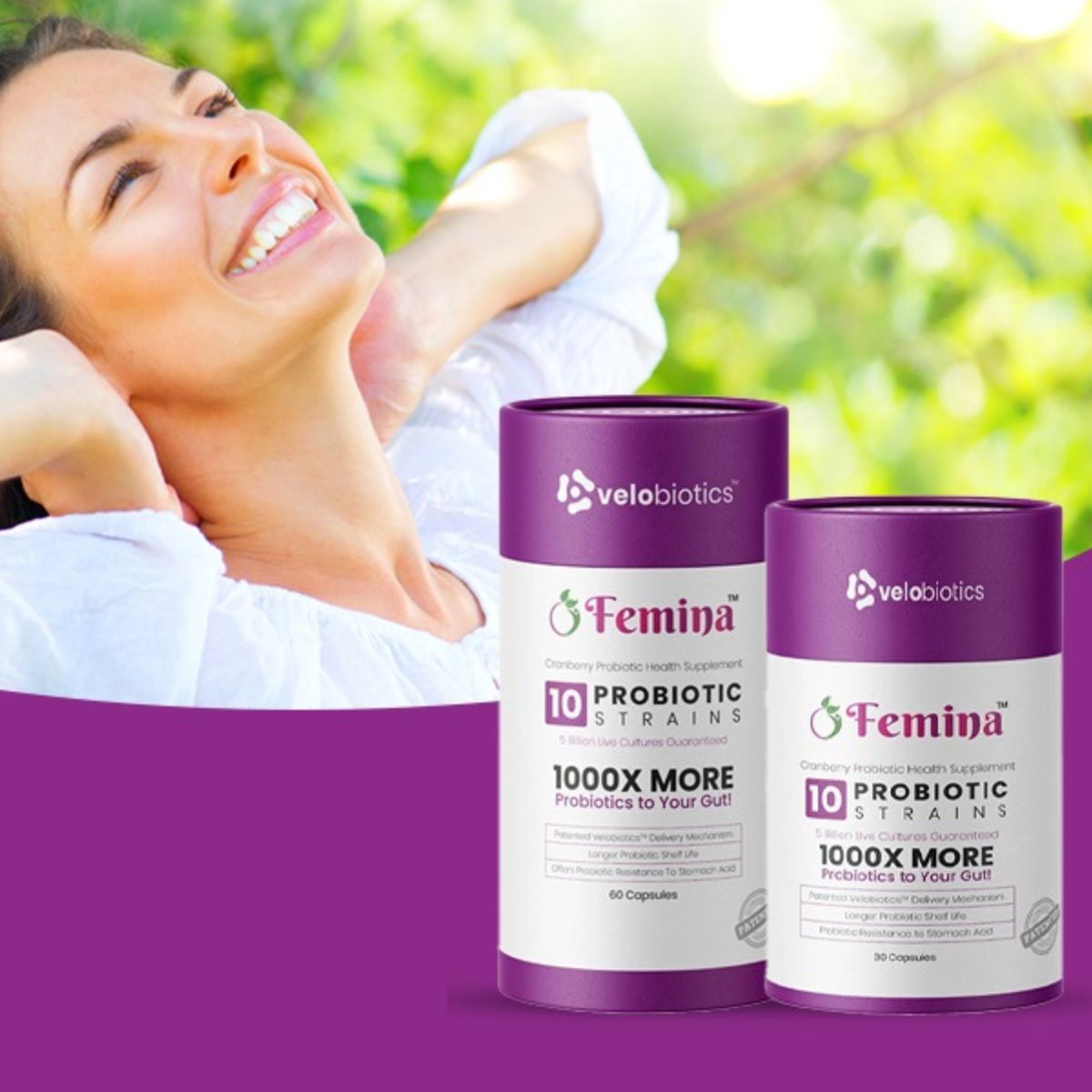 Femina™ Probiotic Capsules with Cranberry Extract for Women